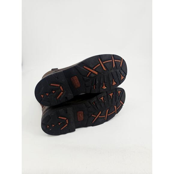 Schmidt Waterproof Steel Toe Leather Western Work Boots Men's 10 M 43 Brown - Picture 12 of 12